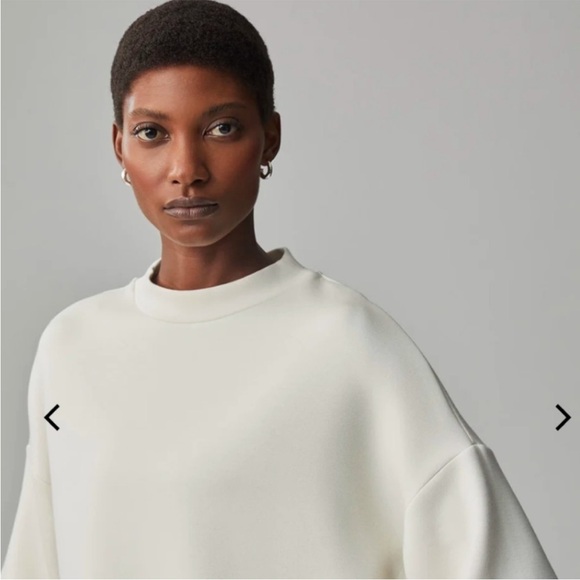 Varley Alden Short Sleeve‎ Sweat Top in Birch - Picture 4 of 10